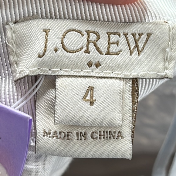 J. Crew Womens Blue/White Short Pencil Skirt SIZE 4 - Picture 6 of 8